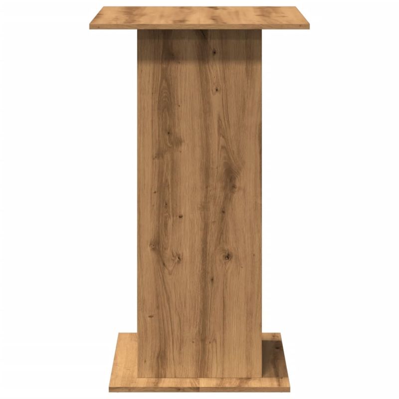 Casa si Gradina - Mobilier - Mese si birouri - Mese bucatarie si dining - Masa de bar cu depozitare, stejar artizanal, 60x60x102 cm, lemn - Infinity.ro