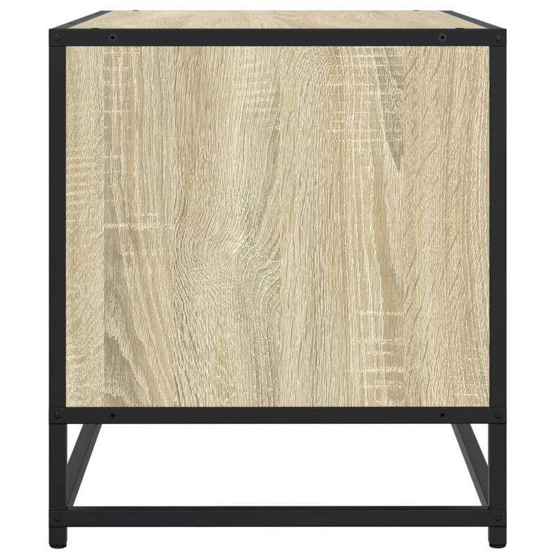 Casa si Gradina - Mobilier - Comode si corpuri - Comode - Comoda TV, stejar sonoma, 91x40x46 cm, lemn prelucrat si metal - Infinity.ro