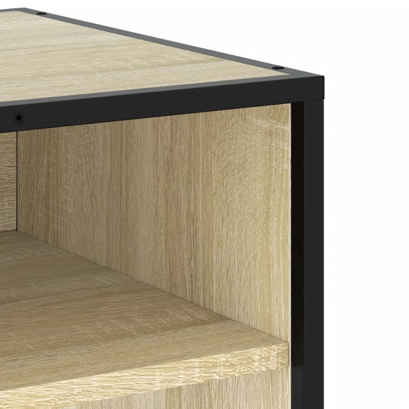 Casa si Gradina - Mobilier - Comode si corpuri - Comode - Comoda TV, stejar sonoma, 91x40x46 cm, lemn prelucrat si metal - Infinity.ro