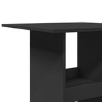 Casa si Gradina - Mobilier - Mese si birouri - Mese bucatarie si dining - Masa de bar cu depozitare, negru, 60x60x102 cm, lemn prelucrat - Infinity.ro