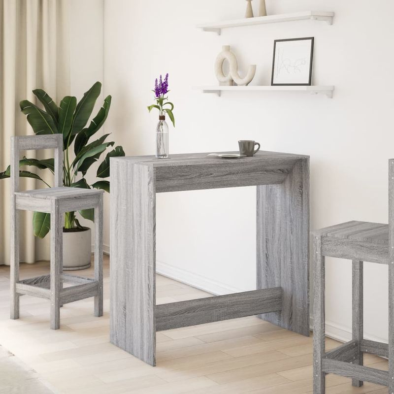 Casa si Gradina - Mobilier - Mese si birouri - Mese bucatarie si dining - Masa de bar, Sonoma gri, 102x50x103,5 cm, lemn prelucrat - Infinity.ro