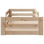 Casa si Gradina - Mobilier - Paturi si accesorii - Paturi - Cadru de pat fara saltea, 75x190 cm, lemn masiv de pin - Infinity.ro