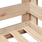 Casa si Gradina - Mobilier - Paturi si accesorii - Paturi - Cadru de pat fara saltea, 75x190 cm, lemn masiv de pin - Infinity.ro