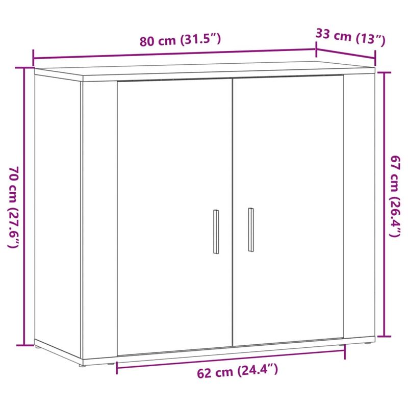 Casa si Gradina - Mobilier - Comode si corpuri - Comode - Dulap, lemn vechi, 80x33x70 cm, lemn prelucrat - Infinity.ro