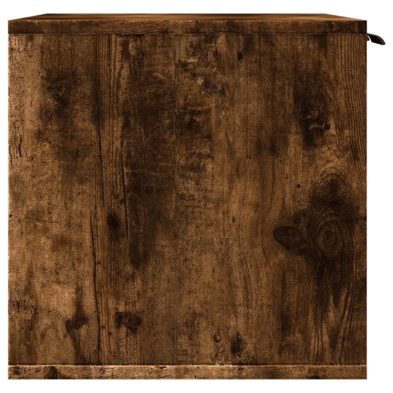Petshop - Ingrijire si Igiena - Litiere si accesorii - Litiere acoperite - Cutie litiera pisici stejar fumuriu 60x40x40 cm lemn prelucrat - Infinity.ro