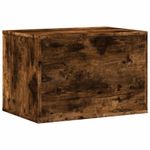 Petshop - Ingrijire si Igiena - Litiere si accesorii - Litiere acoperite - Cutie litiera pisici stejar fumuriu 60x40x40 cm lemn prelucrat - Infinity.ro