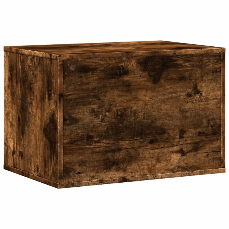 Petshop - Ingrijire si Igiena - Litiere si accesorii - Litiere acoperite - Cutie litiera pisici stejar fumuriu 60x40x40 cm lemn prelucrat - Infinity.ro