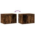 Petshop - Ingrijire si Igiena - Litiere si accesorii - Litiere acoperite - Cutie litiera pisici stejar fumuriu 60x40x40 cm lemn prelucrat - Infinity.ro