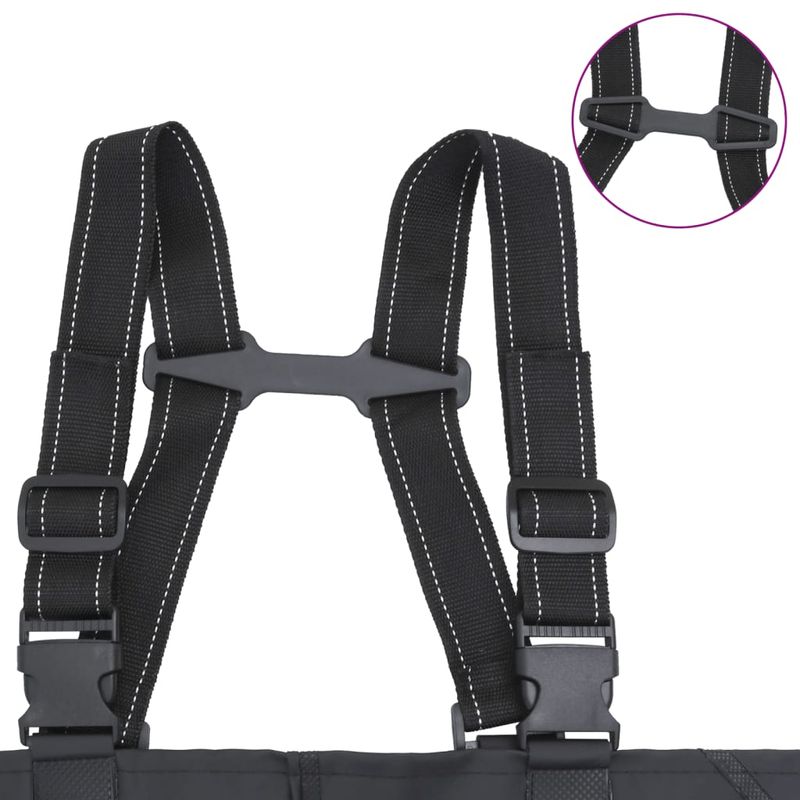 Sport si Outdoor - Echipament Sportiv - Imbracaminte sport - Combinezoane sport - Salopeta cu pieptar, cizme si curea, negru, marimea 41 - Infinity.ro