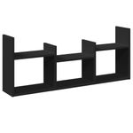 Casa si Gradina - Mobilier - Biblioteci si rafturi - Rafturi - Dulap de perete, 100x18x40 cm, negru, lemn prelucrat - Infinity.ro