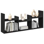 Casa si Gradina - Mobilier - Biblioteci si rafturi - Rafturi - Dulap de perete, 100x18x40 cm, negru, lemn prelucrat - Infinity.ro