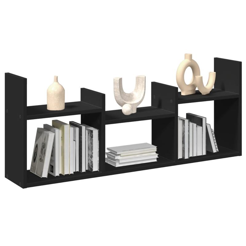 Casa si Gradina - Mobilier - Biblioteci si rafturi - Rafturi - Dulap de perete, 100x18x40 cm, negru, lemn prelucrat - Infinity.ro