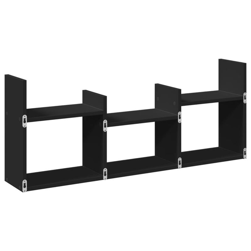 Casa si Gradina - Mobilier - Biblioteci si rafturi - Rafturi - Dulap de perete, 100x18x40 cm, negru, lemn prelucrat - Infinity.ro