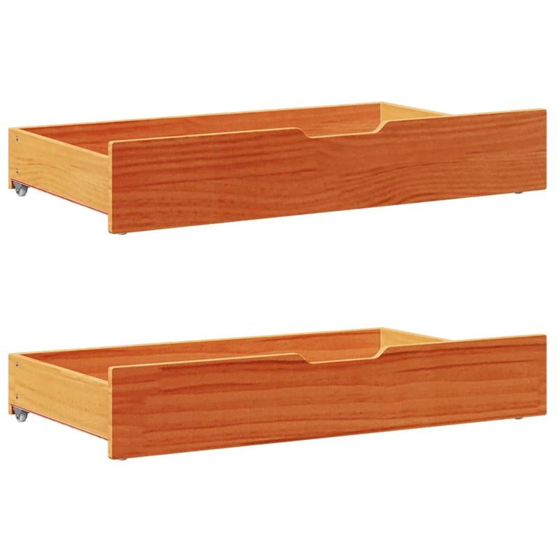 Casa si Gradina - Mobilier - Paturi si accesorii - Paturi - Cadru pat fara saltea, maro ceruit, 75x190 cm, lemn masiv pin - Infinity.ro