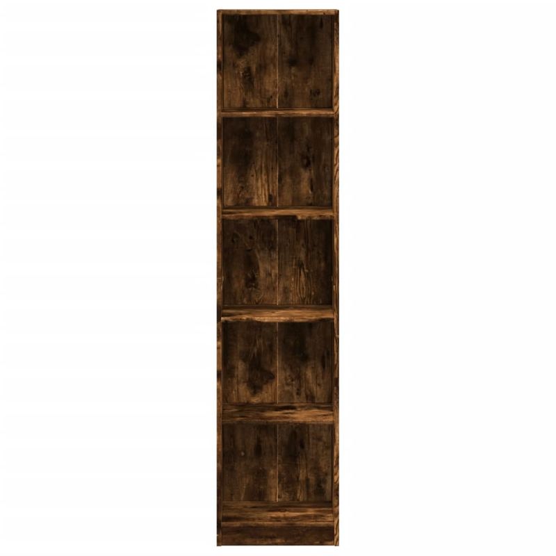 Casa si Gradina - Mobilier - Biblioteci si rafturi - Biblioteci - Biblioteca, stejar fumuriu, 40x24x176 cm, lemn prelucrat - Infinity.ro