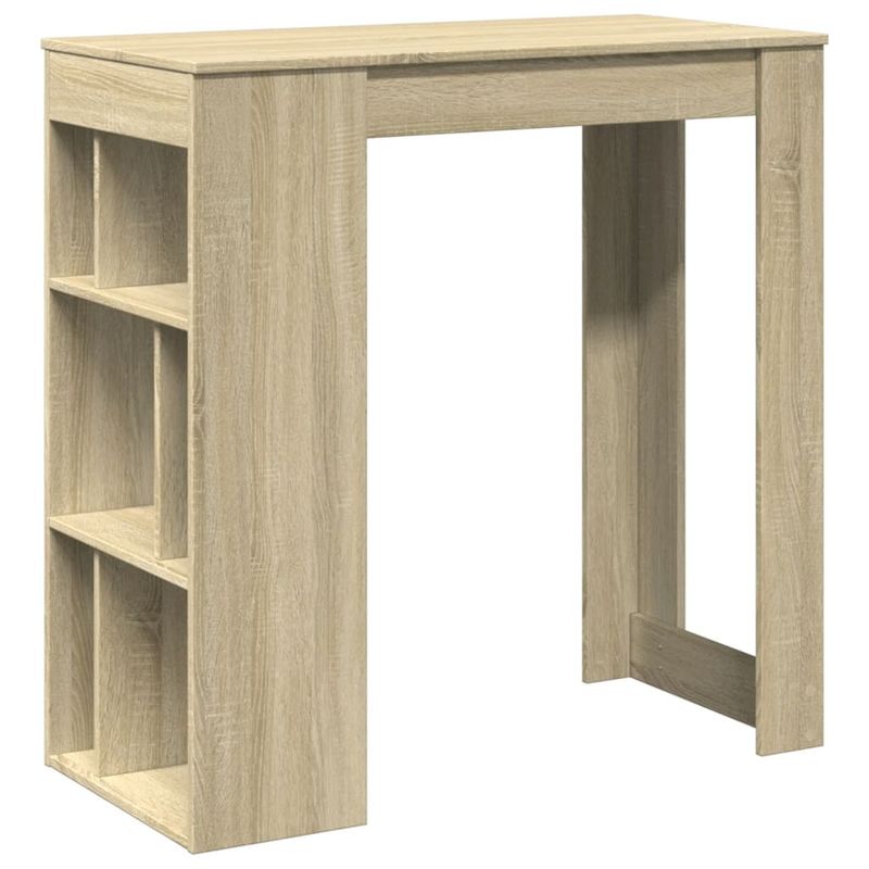 Casa si Gradina - Mobilier - Mese si birouri - Mese bucatarie si dining - Masa de bar cu rafturi, stejar sonoma, 102x50x103,5 cm, lemn - Infinity.ro