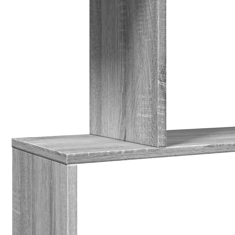 Casa si Gradina - Mobilier - Biblioteci si rafturi - Biblioteci - Biblioteca/separator 3 niveluri sonoma gri 70x24x97 cm lemn - Infinity.ro