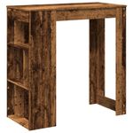Casa si Gradina - Mobilier - Mese si birouri - Mese bucatarie si dining - Masa bar cu rafturi, lemn vechi, 102x50x103,5 cm lemn prelucrat - Infinity.ro