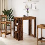 Casa si Gradina - Mobilier - Mese si birouri - Mese bucatarie si dining - Masa bar cu rafturi, lemn vechi, 102x50x103,5 cm lemn prelucrat - Infinity.ro