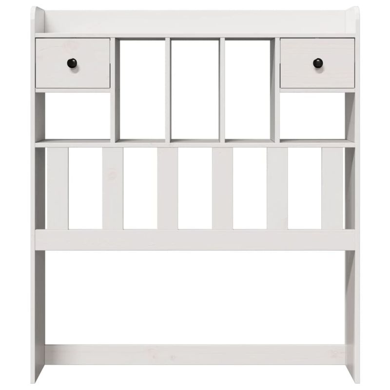 Casa si Gradina - Mobilier - Paturi si accesorii - Accesorii paturi - Tablie de pat cu depozitare alb 75 cm lemn masiv de pin - Infinity.ro