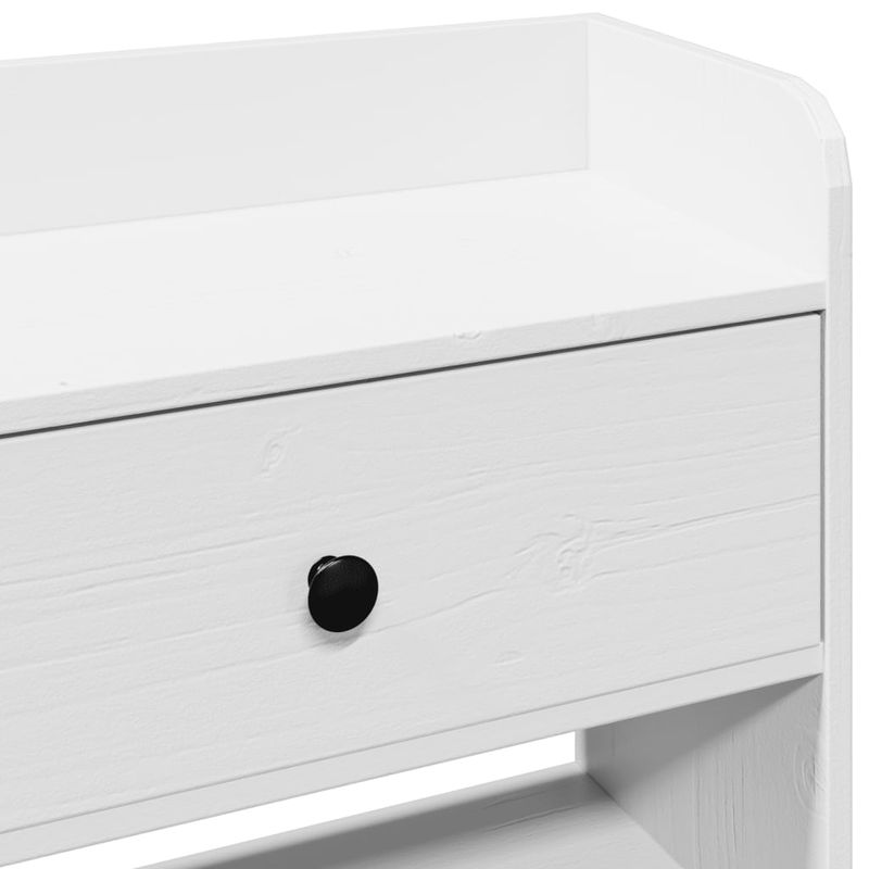 Casa si Gradina - Mobilier - Paturi si accesorii - Accesorii paturi - Tablie de pat cu depozitare alb 75 cm lemn masiv de pin - Infinity.ro