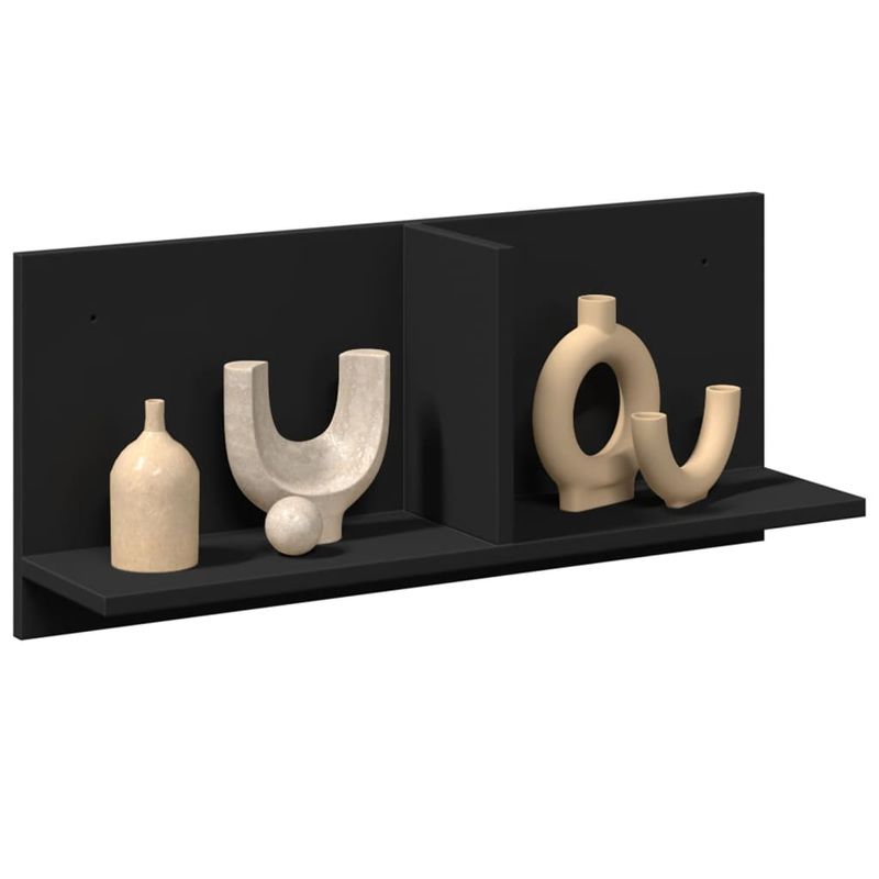 Casa si Gradina - Mobilier - Biblioteci si rafturi - Rafturi - Dulap de perete, negru, 70x16,5x30 cm, lemn prelucrat - Infinity.ro