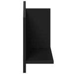 Casa si Gradina - Mobilier - Biblioteci si rafturi - Rafturi - Dulap de perete, negru, 70x16,5x30 cm, lemn prelucrat - Infinity.ro
