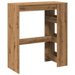 Casa si Gradina - Mobilier - Mese si birouri - Mese bucatarie si dining - Masa bar cu rafturi, stejar artizanal, 90x40x103,5 cm, lemn - Infinity.ro
