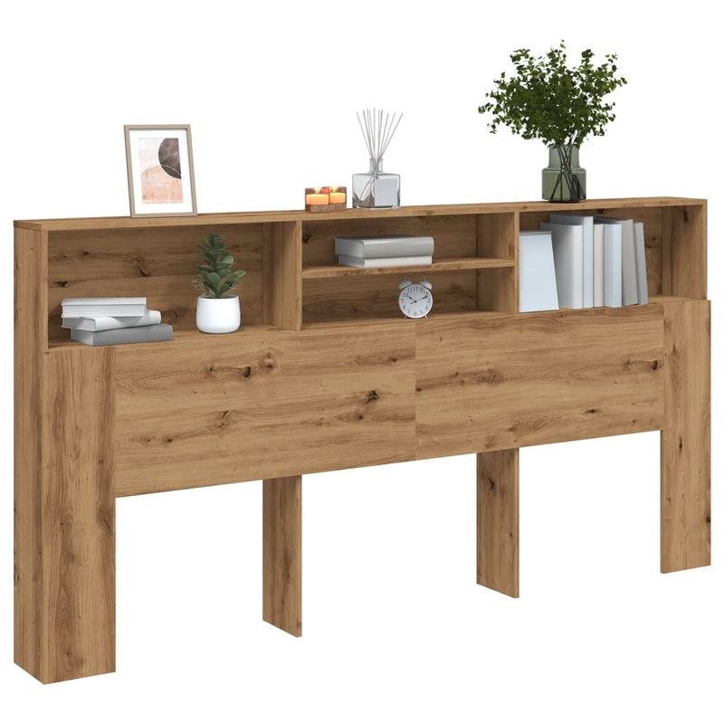 Casa si Gradina - Mobilier - Paturi si accesorii - Accesorii paturi - Tablie pat/dulap, lemn artizanal 200x19x103,5 cm lemn prelucrat - Infinity.ro