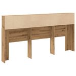 Casa si Gradina - Mobilier - Paturi si accesorii - Accesorii paturi - Tablie pat/dulap, lemn artizanal 200x19x103,5 cm lemn prelucrat - Infinity.ro