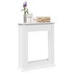 Casa si Gradina - Termice - Sobe, Seminee si accesorii - Accesorii seminee si sobe - Masca de semineu, alb, 75x20x87,5 cm, lemn prelucrat - Infinity.ro