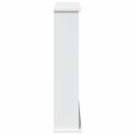 Casa si Gradina - Termice - Sobe, Seminee si accesorii - Accesorii seminee si sobe - Masca de semineu, alb, 75x20x87,5 cm, lemn prelucrat - Infinity.ro
