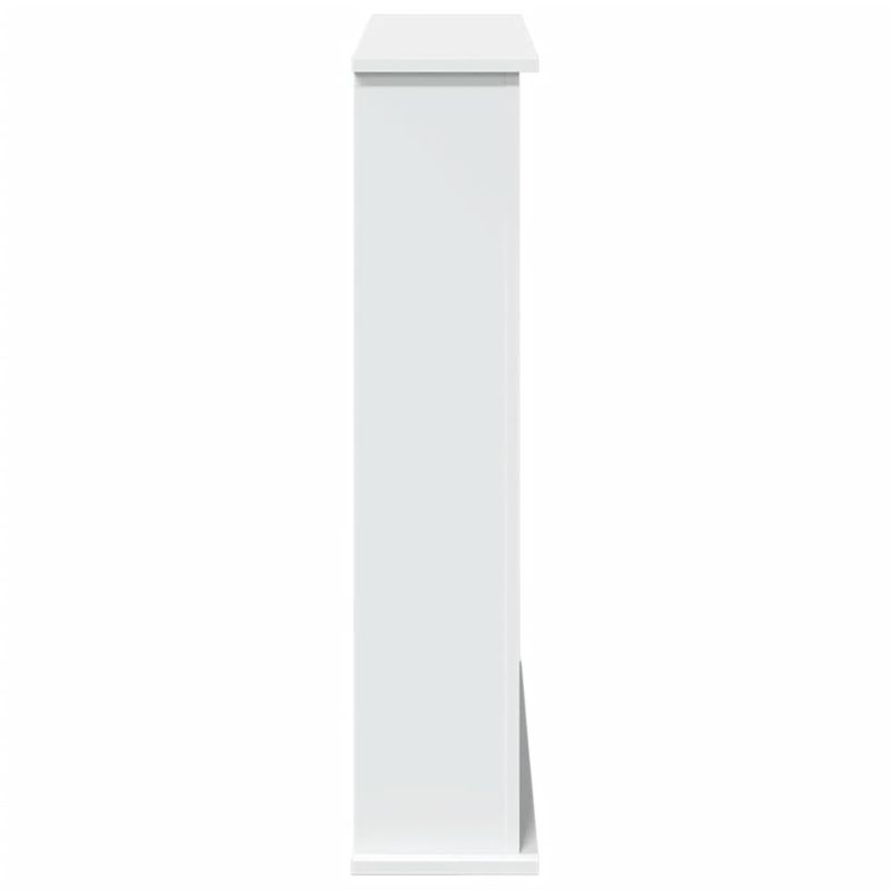 Casa si Gradina - Termice - Sobe, Seminee si accesorii - Accesorii seminee si sobe - Masca de semineu, alb, 75x20x87,5 cm, lemn prelucrat - Infinity.ro