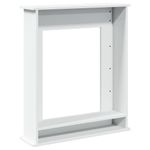 Casa si Gradina - Termice - Sobe, Seminee si accesorii - Accesorii seminee si sobe - Masca de semineu, alb, 75x20x87,5 cm, lemn prelucrat - Infinity.ro