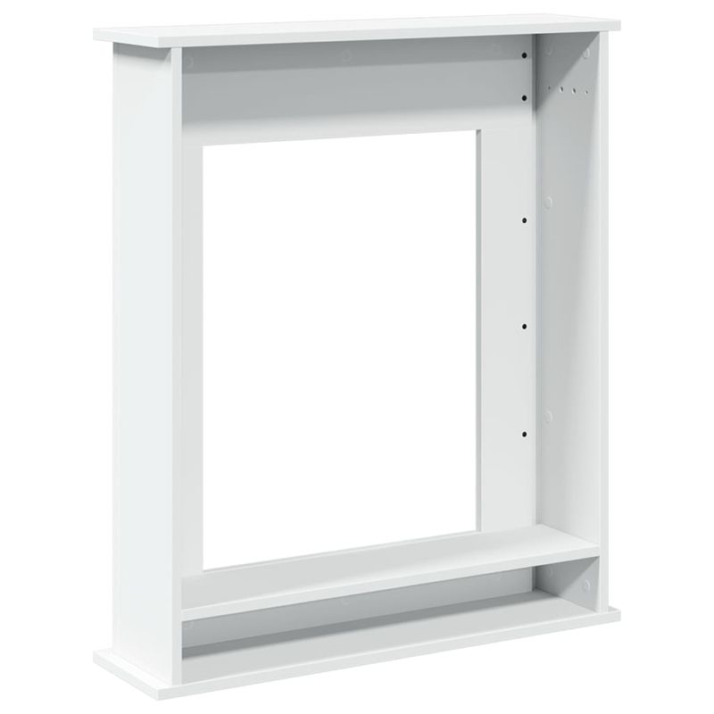 Casa si Gradina - Termice - Sobe, Seminee si accesorii - Accesorii seminee si sobe - Masca de semineu, alb, 75x20x87,5 cm, lemn prelucrat - Infinity.ro