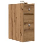 Casa si Gradina - Mobilier - Dulapuri si sifoniere - Dulapuri - Dulap de baie ingust cu roti, stejar artizanal, lemn prelucrat - Infinity.ro