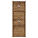 Casa si Gradina - Mobilier - Dulapuri si sifoniere - Dulapuri - Dulap de baie ingust cu roti, stejar artizanal, lemn prelucrat - Infinity.ro