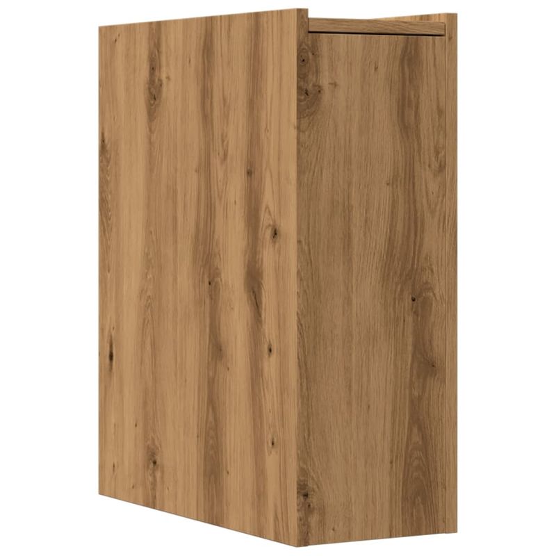 Casa si Gradina - Mobilier - Dulapuri si sifoniere - Dulapuri - Dulap de baie ingust cu roti, stejar artizanal, lemn prelucrat - Infinity.ro