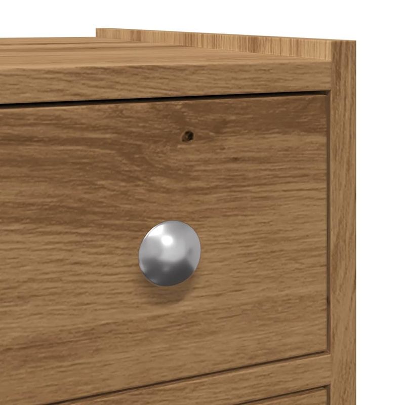 Casa si Gradina - Mobilier - Dulapuri si sifoniere - Dulapuri - Dulap de baie ingust cu roti, stejar artizanal, lemn prelucrat - Infinity.ro