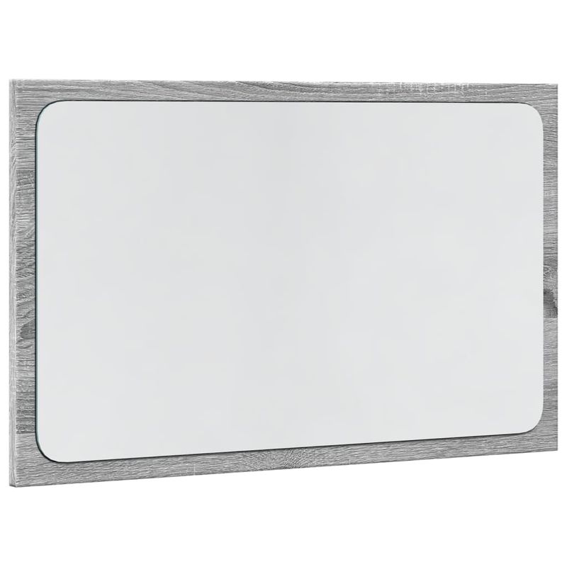 Casa si Gradina - Mobilier - Mobilier baie - Oglinzi baie - Oglinda de baie LED, gri sonoma, 60x8,5x38 cm lemn prelucrat - Infinity.ro