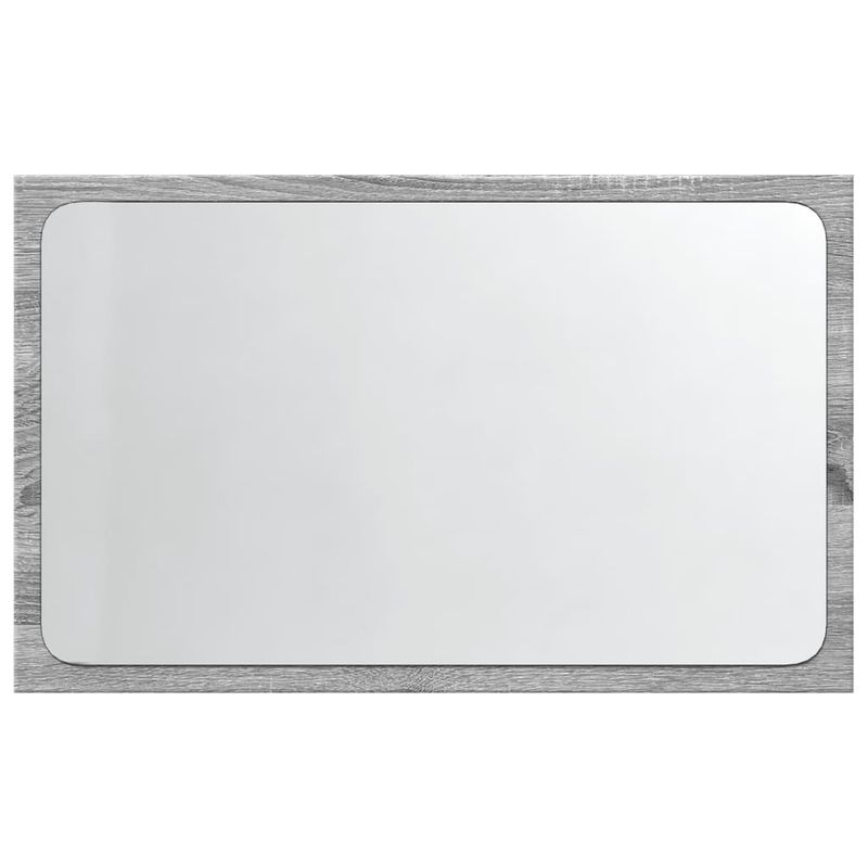 Casa si Gradina - Mobilier - Mobilier baie - Oglinzi baie - Oglinda de baie LED, gri sonoma, 60x8,5x38 cm lemn prelucrat - Infinity.ro