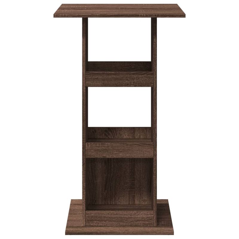 Casa si Gradina - Mobilier - Mese si birouri - Mese bucatarie si dining - Masa bar cu depozitare stejar maro 60x60x102 cm lemn prelucrat - Infinity.ro