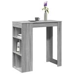 Casa si Gradina - Mobilier - Mese si birouri - Mese bucatarie si dining - Masa bar cu rafturi, gri sonoma, 102x50x103,5 cm lemn prelucrat - Infinity.ro