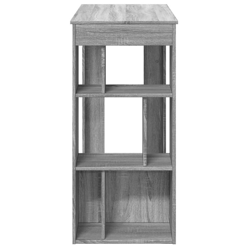 Casa si Gradina - Mobilier - Mese si birouri - Mese bucatarie si dining - Masa bar cu rafturi, gri sonoma, 102x50x103,5 cm lemn prelucrat - Infinity.ro