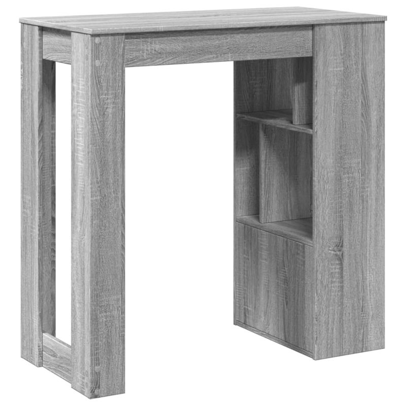 Casa si Gradina - Mobilier - Mese si birouri - Mese bucatarie si dining - Masa bar cu rafturi, gri sonoma, 102x50x103,5 cm lemn prelucrat - Infinity.ro