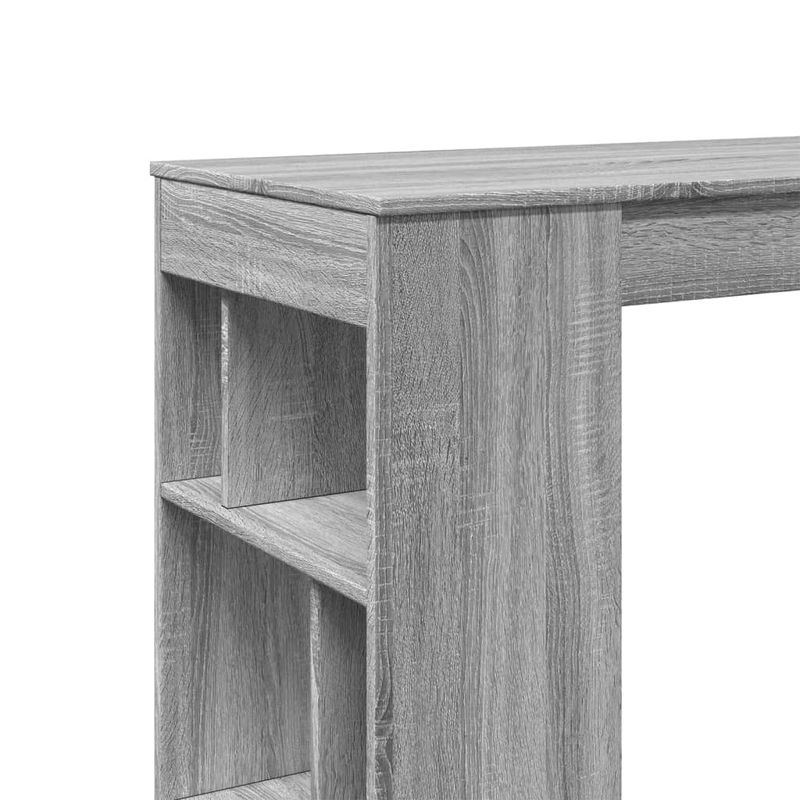 Casa si Gradina - Mobilier - Mese si birouri - Mese bucatarie si dining - Masa bar cu rafturi, gri sonoma, 102x50x103,5 cm lemn prelucrat - Infinity.ro