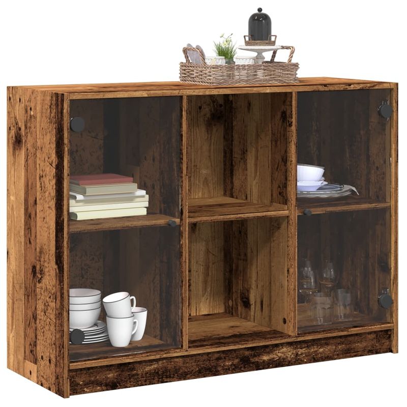 Casa si Gradina - Mobilier - Comode si corpuri - Comode - Dulap, lemn invechit, 102x37x75,5 cm, lemn prelucrat - Infinity.ro