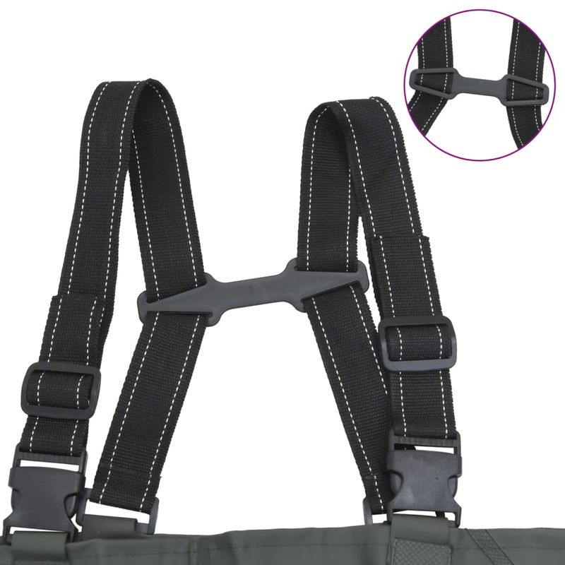 Sport si Outdoor - Echipament Sportiv - Imbracaminte sport - Combinezoane sport - Salopeta cu pieptar, cizme si curea, verde inchis, marimea 43 - Infinity.ro