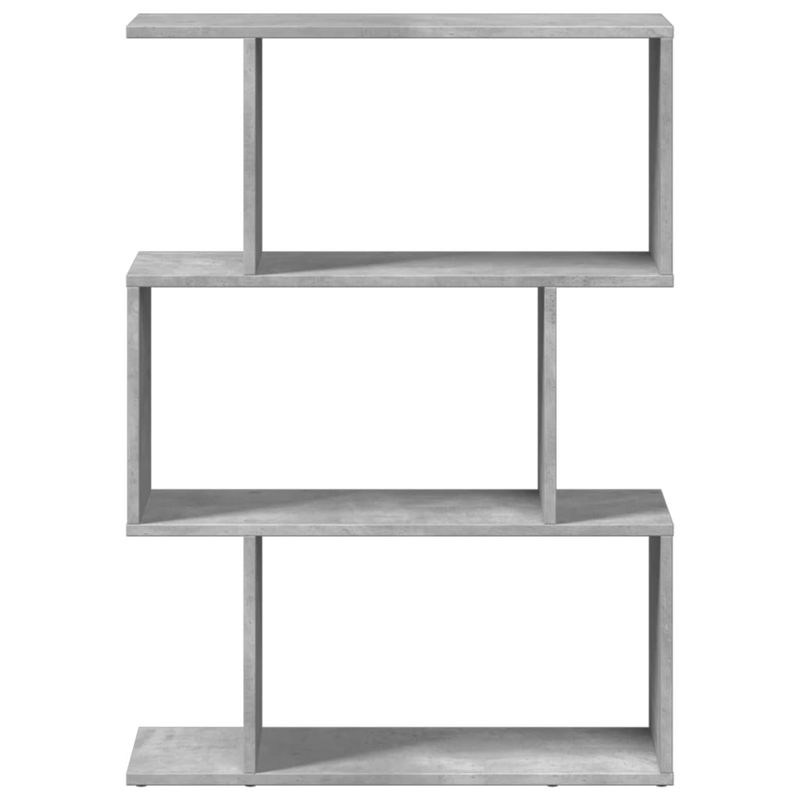 Casa si Gradina - Mobilier - Biblioteci si rafturi - Biblioteci - Biblioteca/separator 3 niveluri gri beton 70x24x97 cm lemn - Infinity.ro