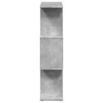 Casa si Gradina - Mobilier - Biblioteci si rafturi - Biblioteci - Biblioteca/separator 3 niveluri gri beton 70x24x97 cm lemn - Infinity.ro